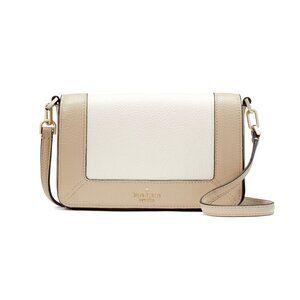New Kate Spade Lena Colorblock Mini Flap Crossbody Light Sand Multi